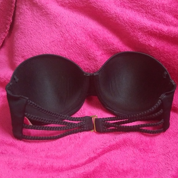 Victoria secret black bandeau top 34C - Picture 2 of 3